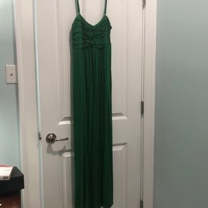 Long green maxi dress by Soma